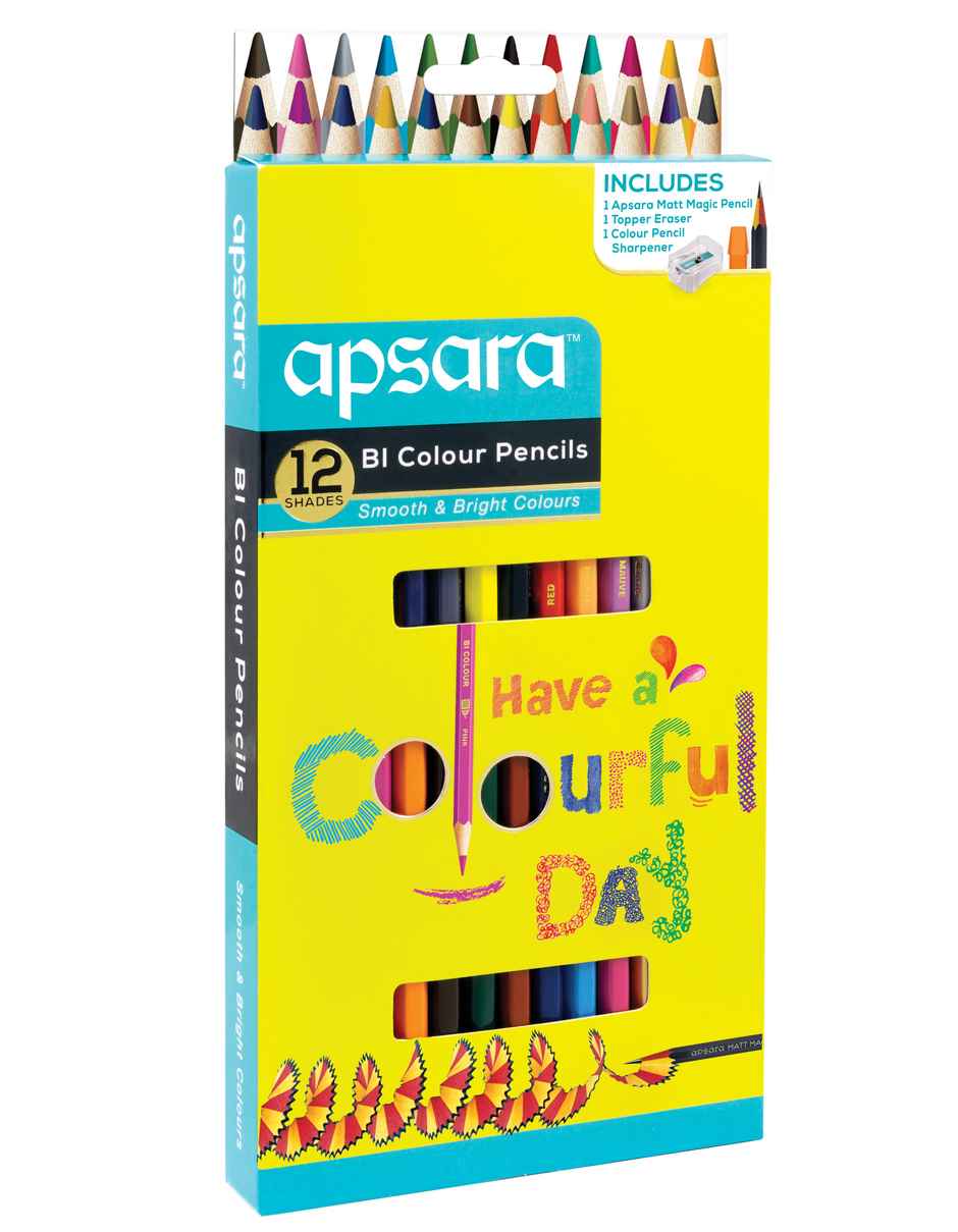 Apsara Full Size Bi Colour-12 Pencils