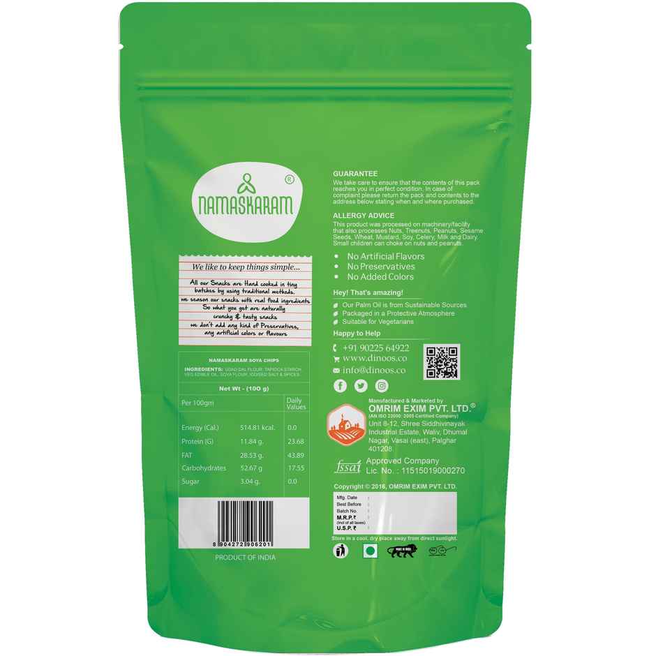 Namaskaram Soya Chips | Crunchy Snack