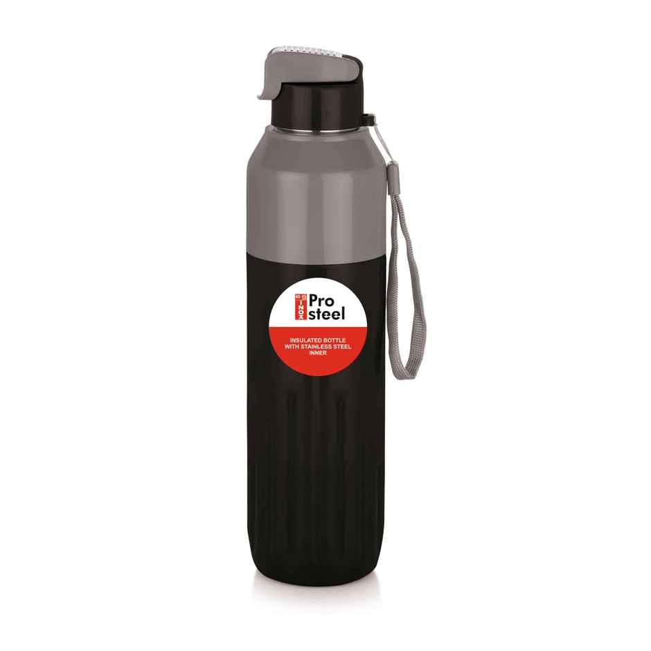 Big Plastics Kool Racer Insulated Water Bottle | Black | 900 ml