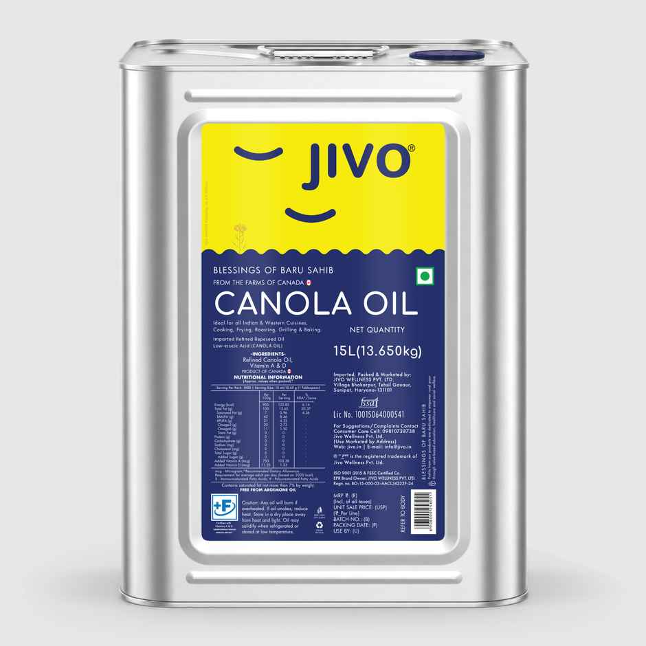 Jivo Refine Canola Oil Tin
