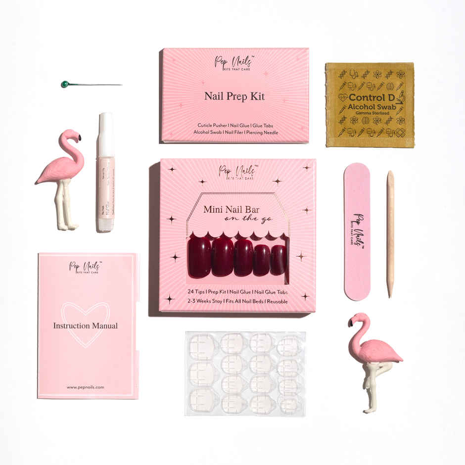 Pep Nails Merlot | Mini Nail Bar