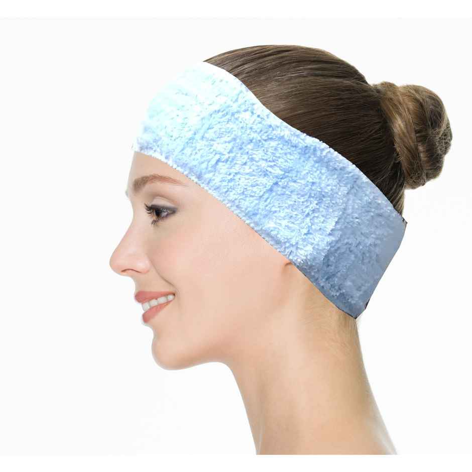 Microfiber Spa Headband With Velcro (Colour May Vary)