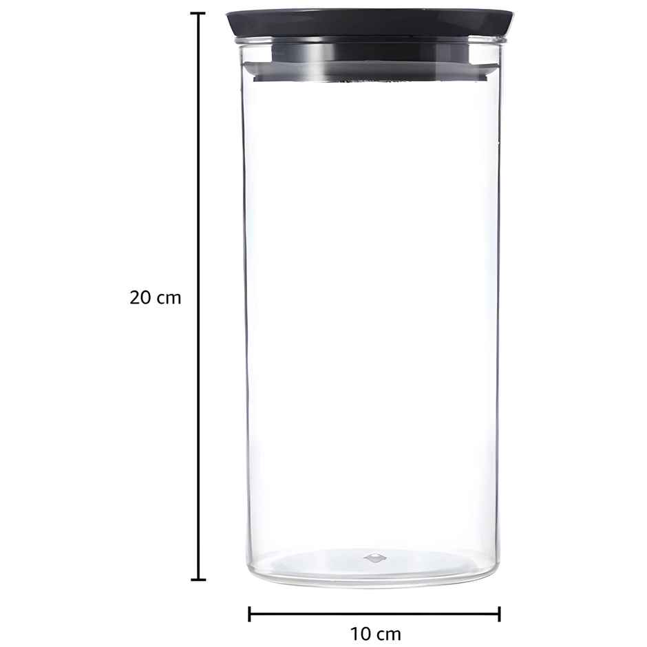Youbee 1400 ml Multipurpose Plastic Storage Jar And Kitchen Storage Container Set Of 2