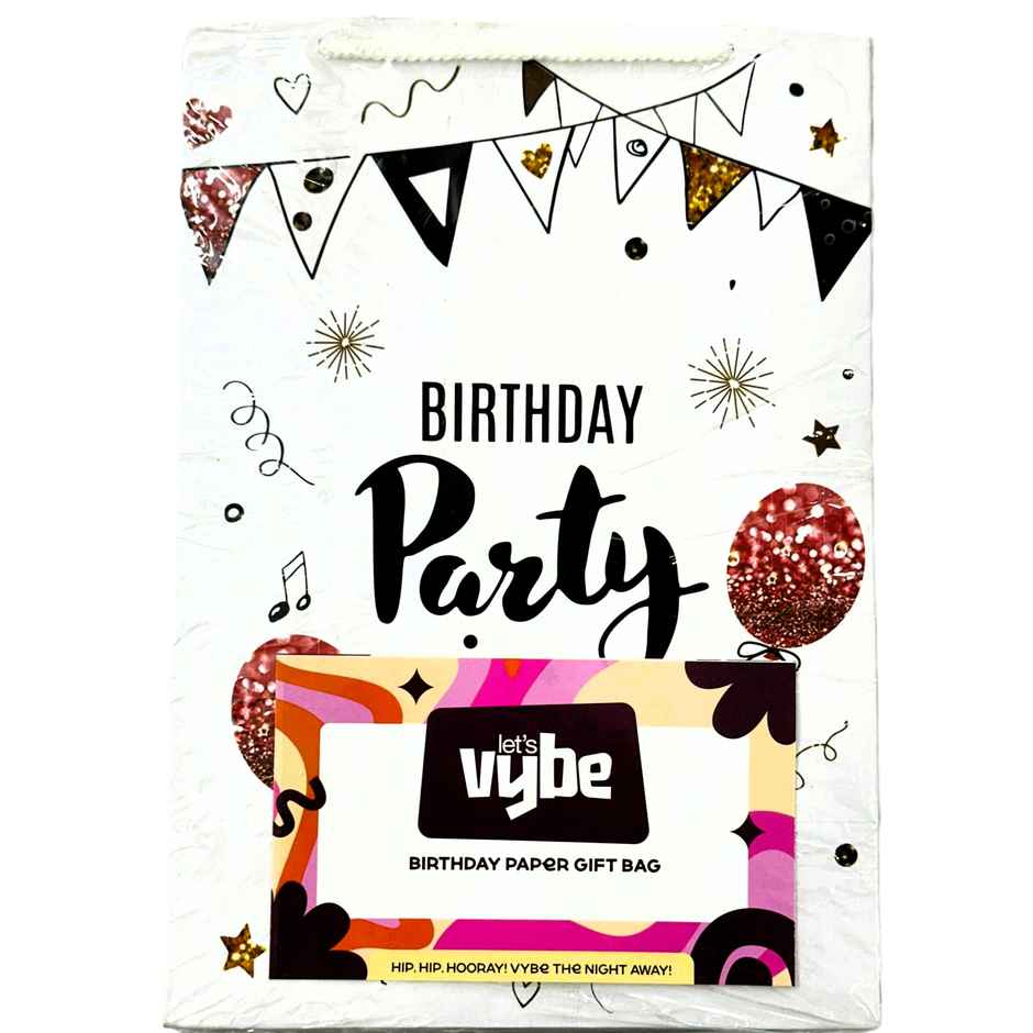Birthday Paper Gift Bag | Let's Vybe