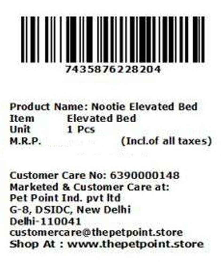 Nootie Elevated Bed For Dogs and Cats