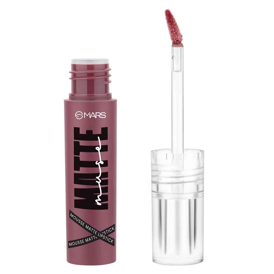 MARS Cosmetics Matte Muse Mousse Lipstick (3ml) (09-SUPER STAR) with Doe-Foot Applicator