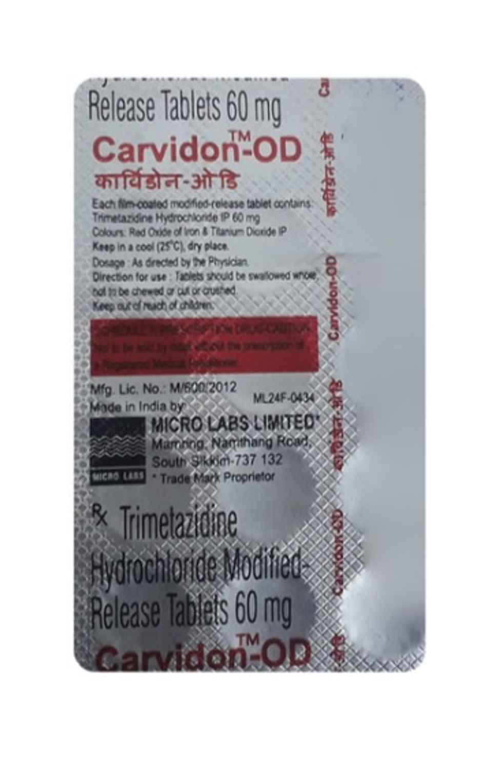 Carvidon-OD Tablet MR