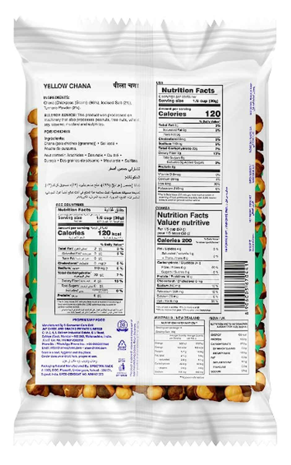 Charliee Yellow Chana Combo