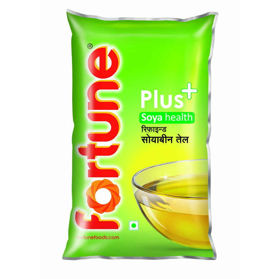 Fortune Soya Health Refined Soybean Oil | Pouch Combo