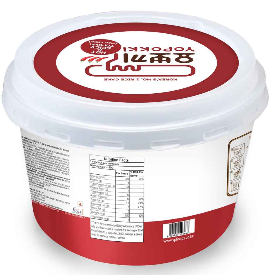 Yopokki Hot and Spicy Topokki Rice Cake Bowl