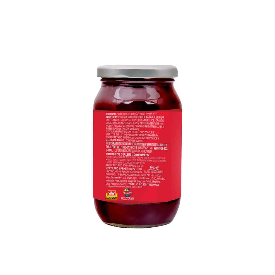 Golden Crown Mixed Fruit Jam In Jar