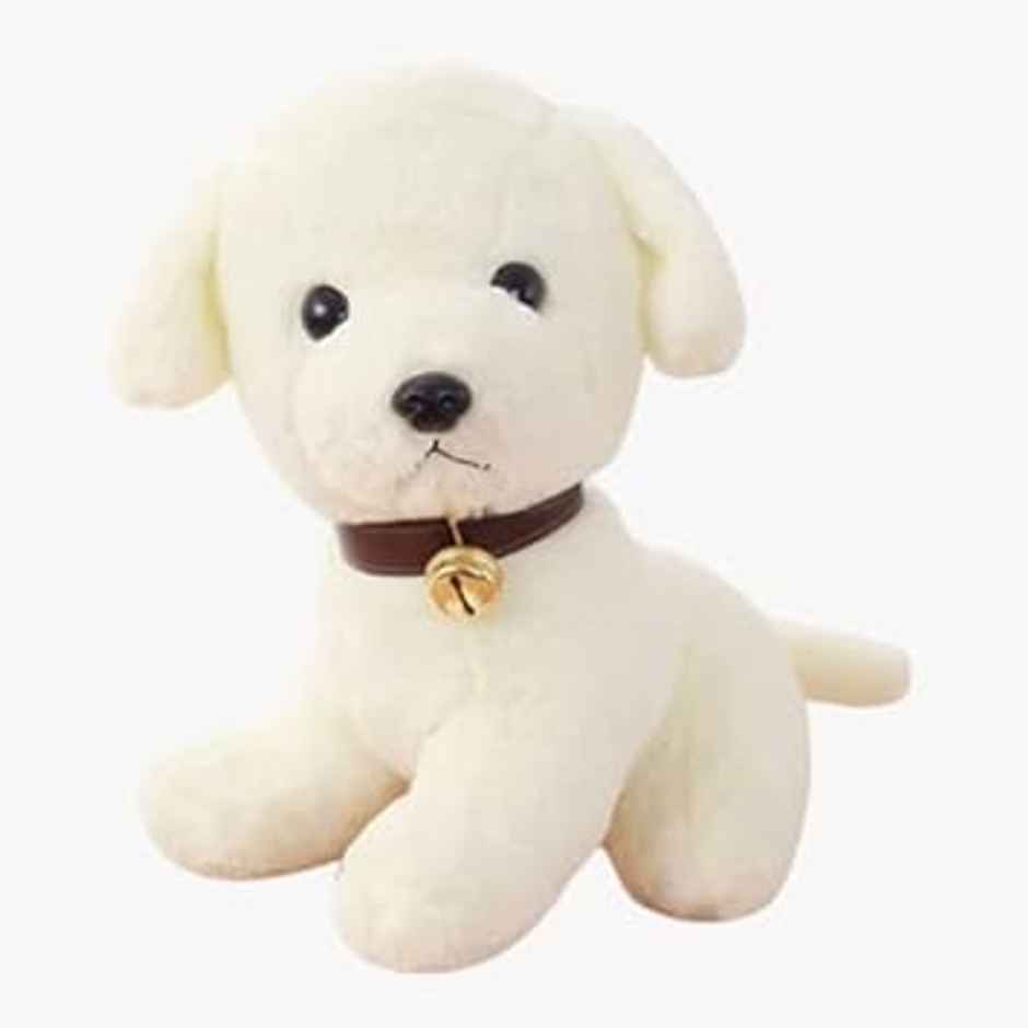 Sterling Dog Sitting Plush Soft Toy Animal Baby Boys & Girls 25 Cm - White