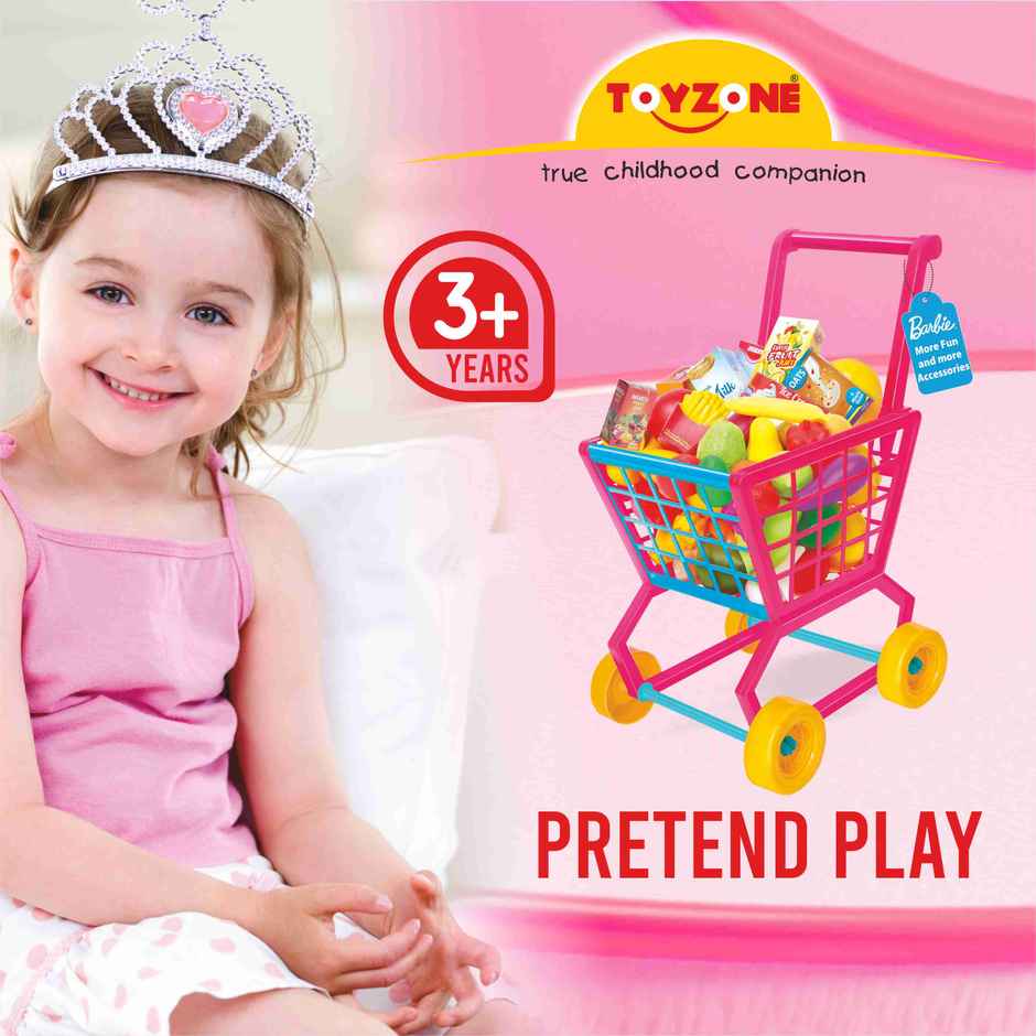Toyzone Barbie Shopping Trolley