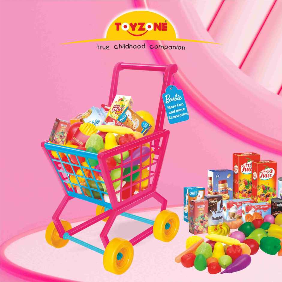 Toyzone Barbie Shopping Trolley