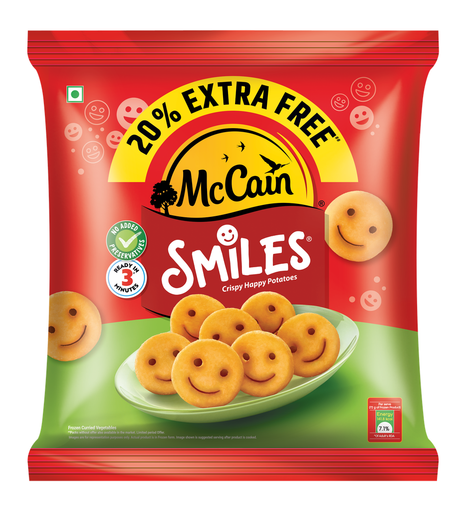 McCain Smiles | Crispy Potato Snacks | No Added Preservatives