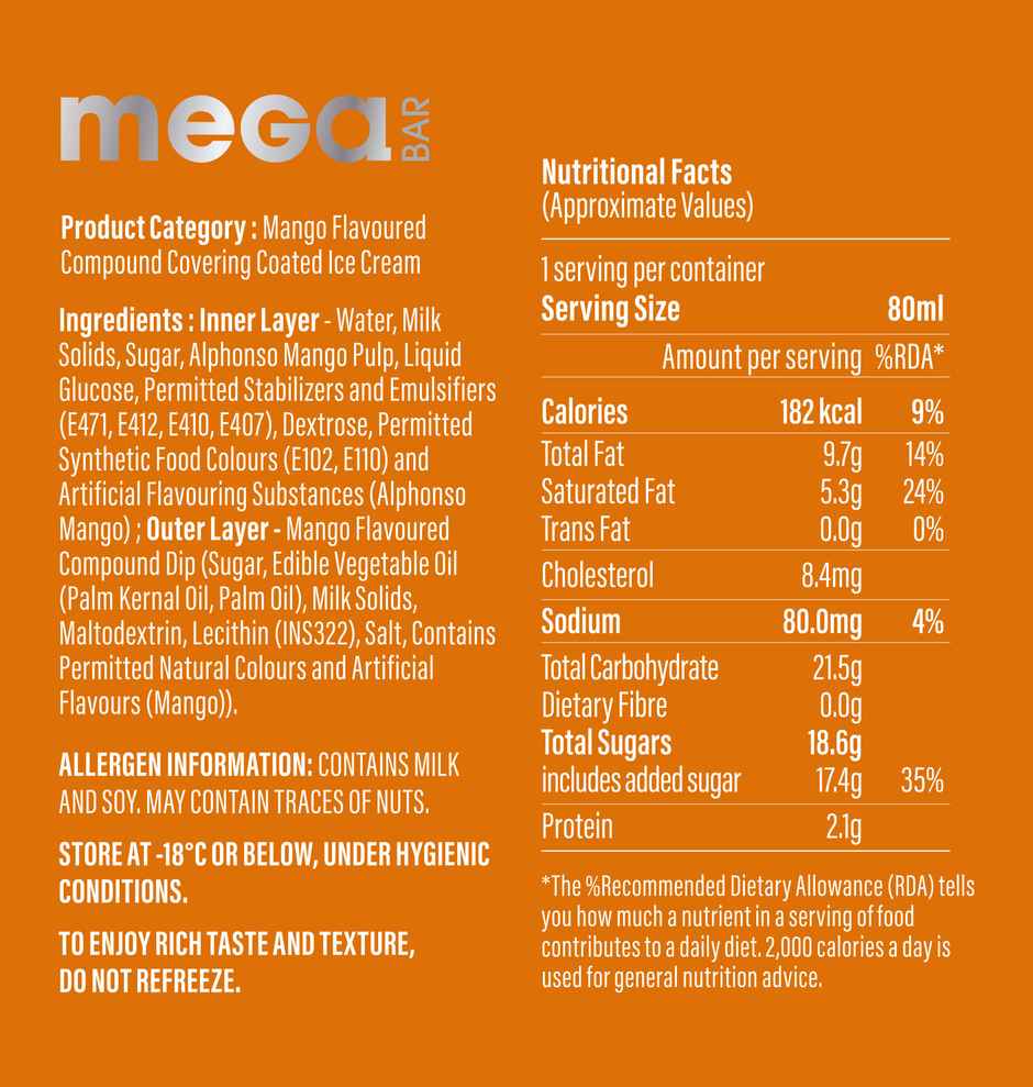 Mimo Mega Bar Mango Ice Cream Combo