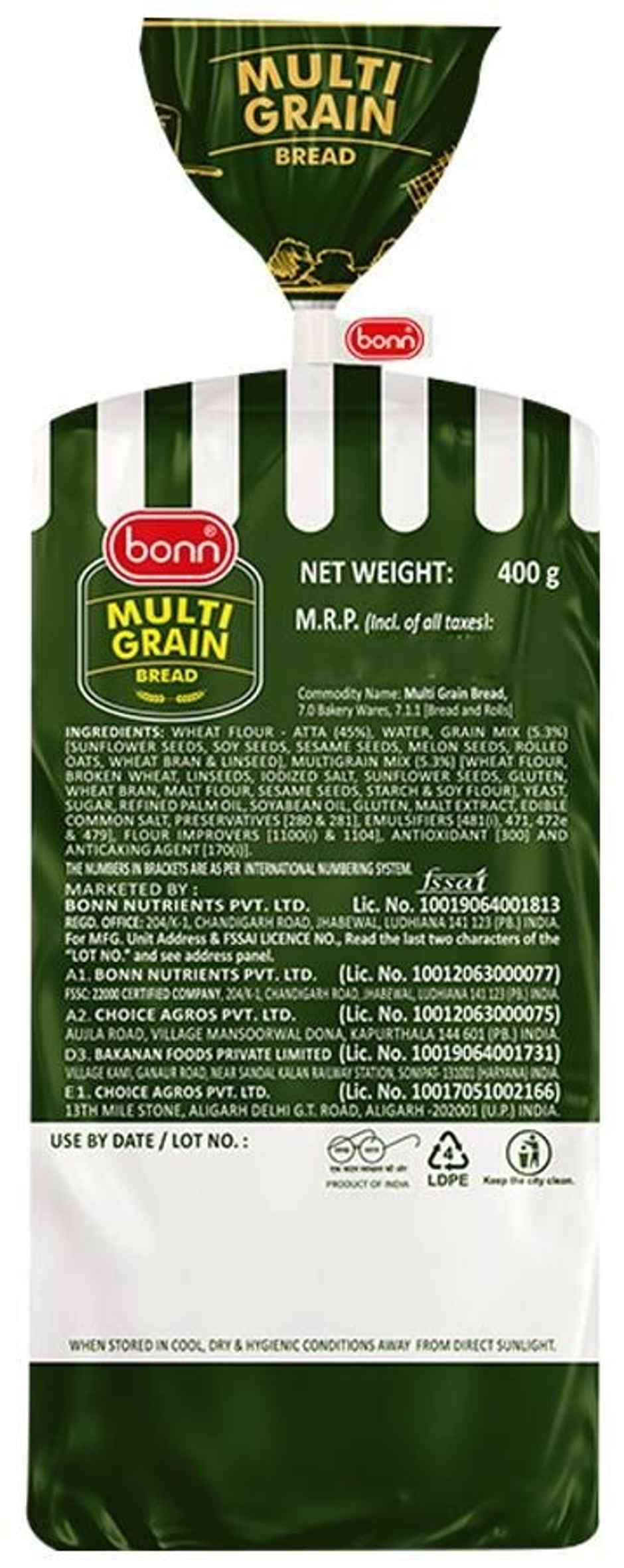 Bonn Multigrain Bread