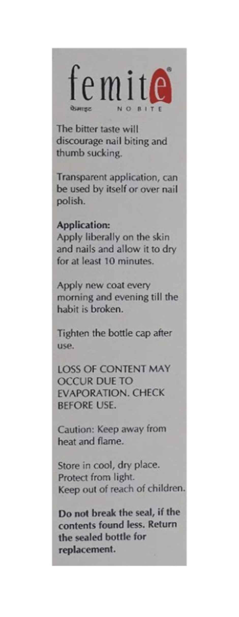 Femite No Bite 1% Solution