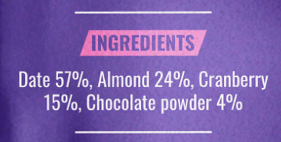 The Naturik Co Protein Almond Bytes - Cranberry