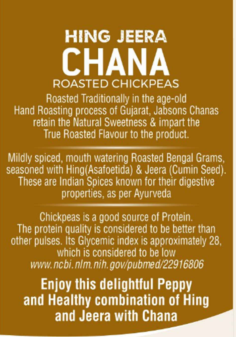 Jabsons Chana Hing Jeera | Seasoned Chickpeas