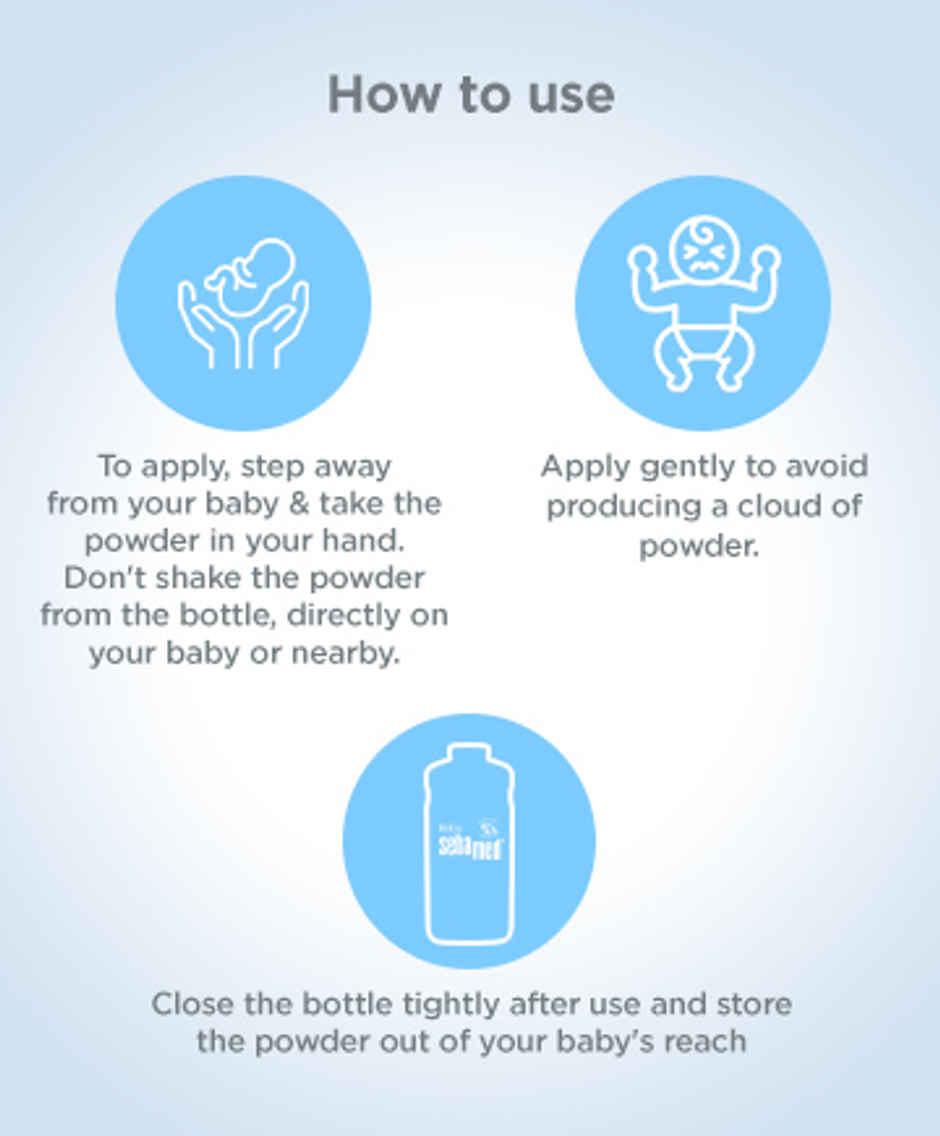 Baby Sebamed Powder | Olive Oil, Allantoin | Keeps newborn's skin fresh | Absorbs Sweat