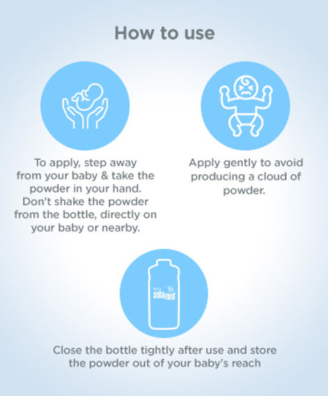 Baby Sebamed Powder | Olive Oil, Allantoin | Keeps newborn's skin fresh | Absorbs Sweat