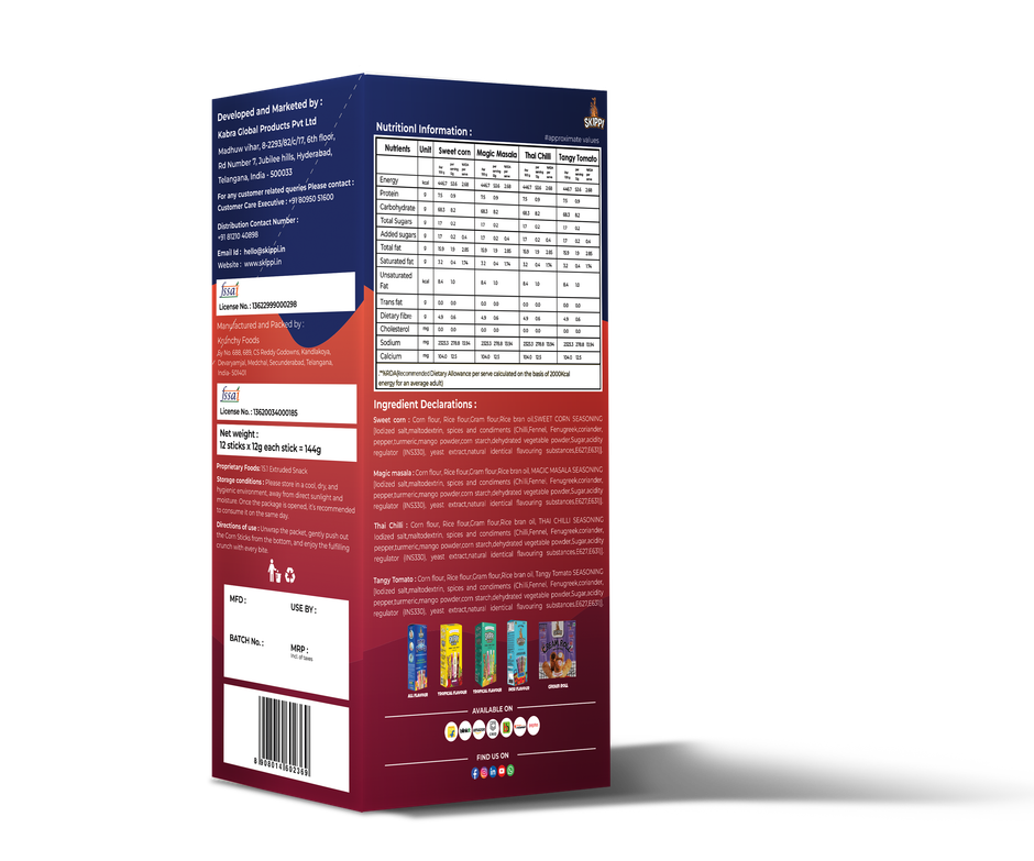 Skippi Cornsticks Snack Combo