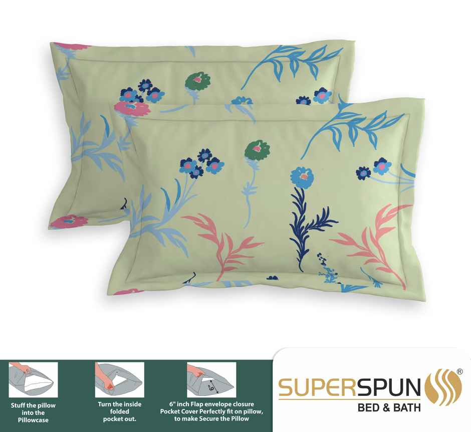 Superspun 144 Tc-100% Cotton-Vodre- Dbl- 224 x 254- D:23111 - Assorted