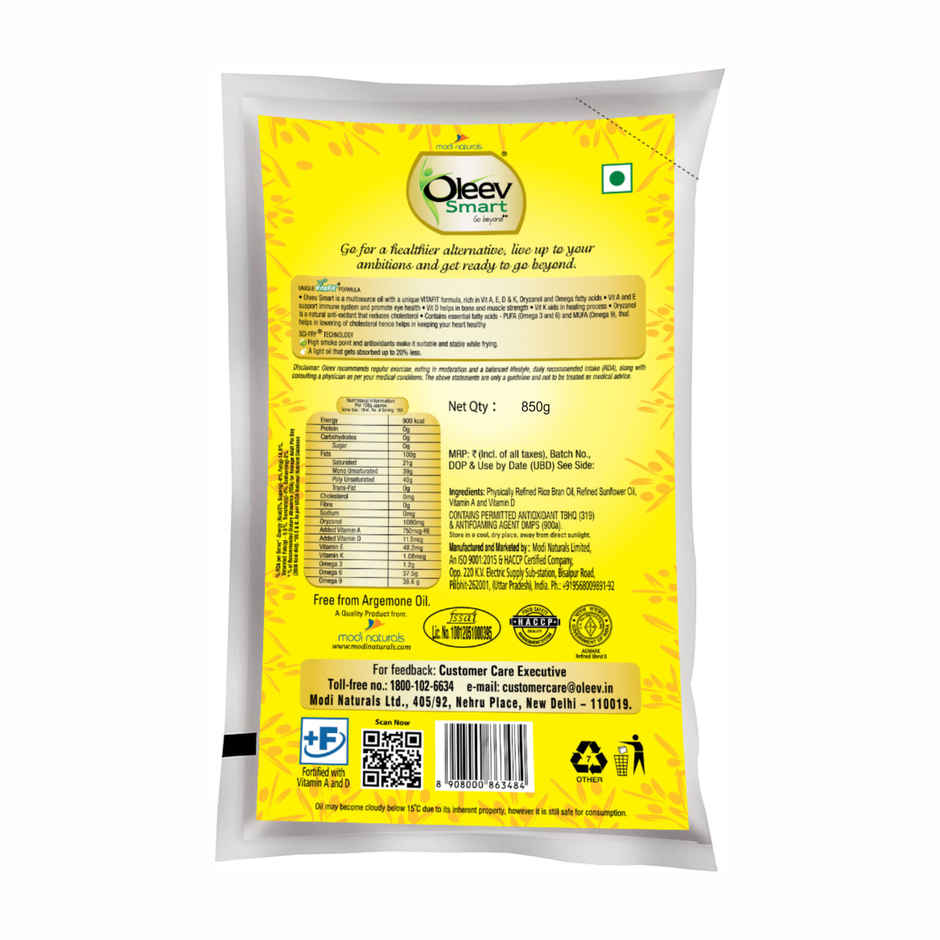 Oleev Smart 850 g Pouch