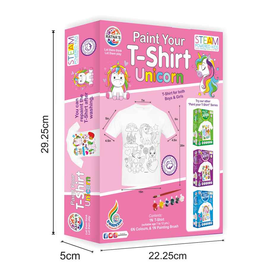 Ratna's Paint Your T-Shirt Unicorn