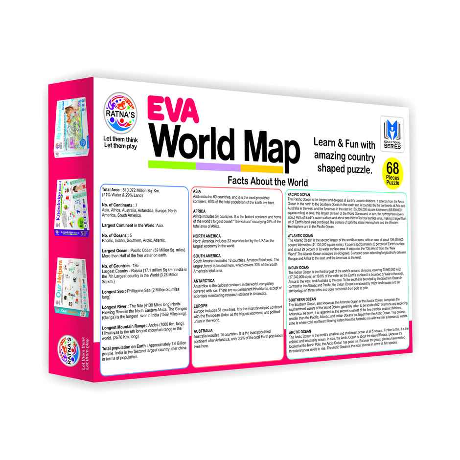 Ratna's Eva World Map Puzzle