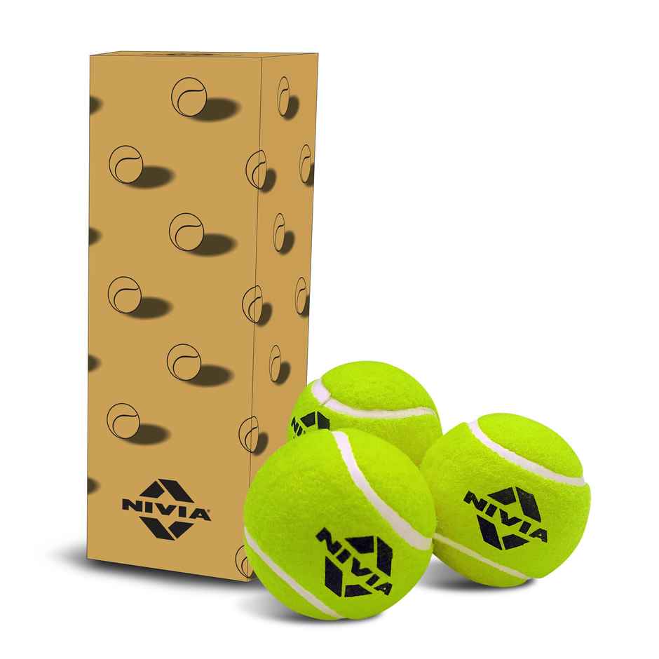 Nivia Tennis Ball Light Weight Yellow (Pack Of 3)