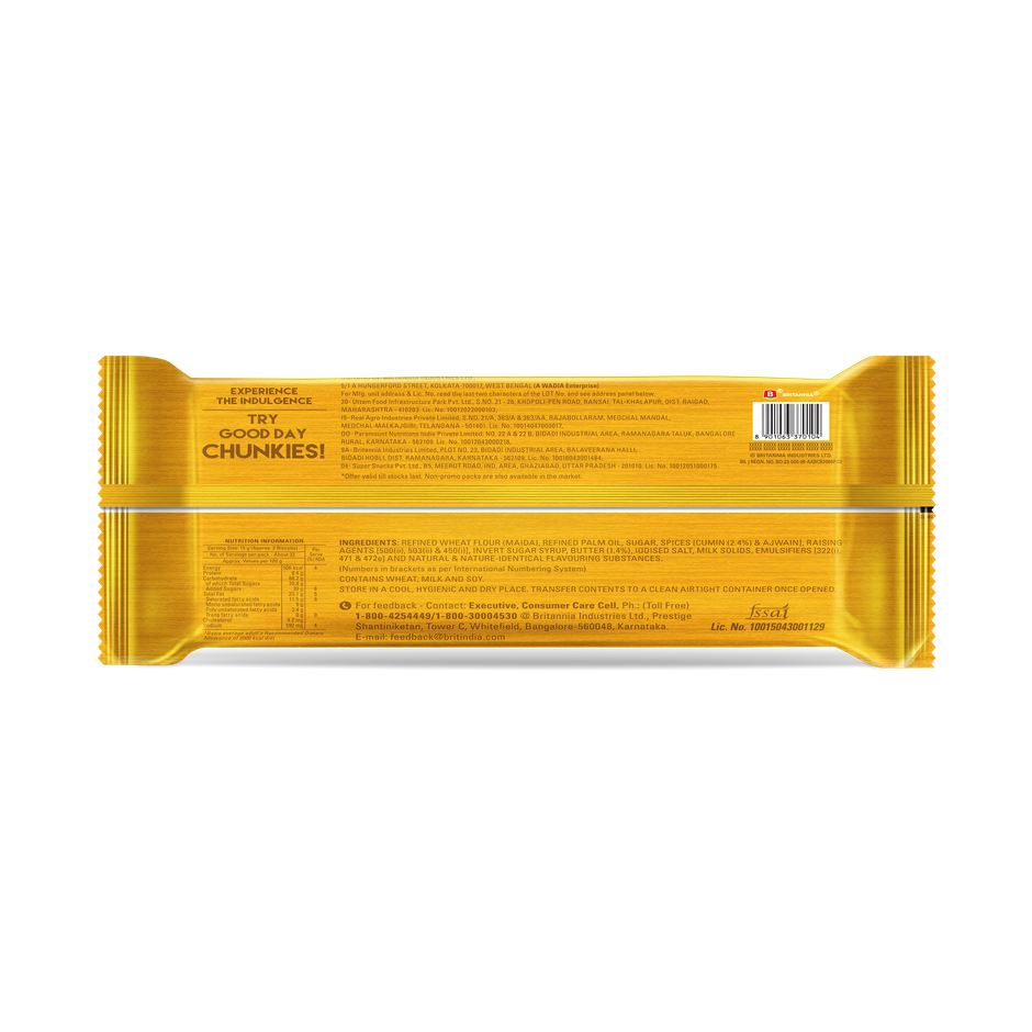 Britannia Good Day Butter Jeera Cookies | Trans Fat-free