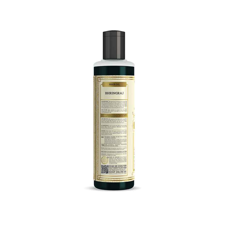 Khadi Natural Bhringraj Hair Oil Enhances Hair Health And Shine