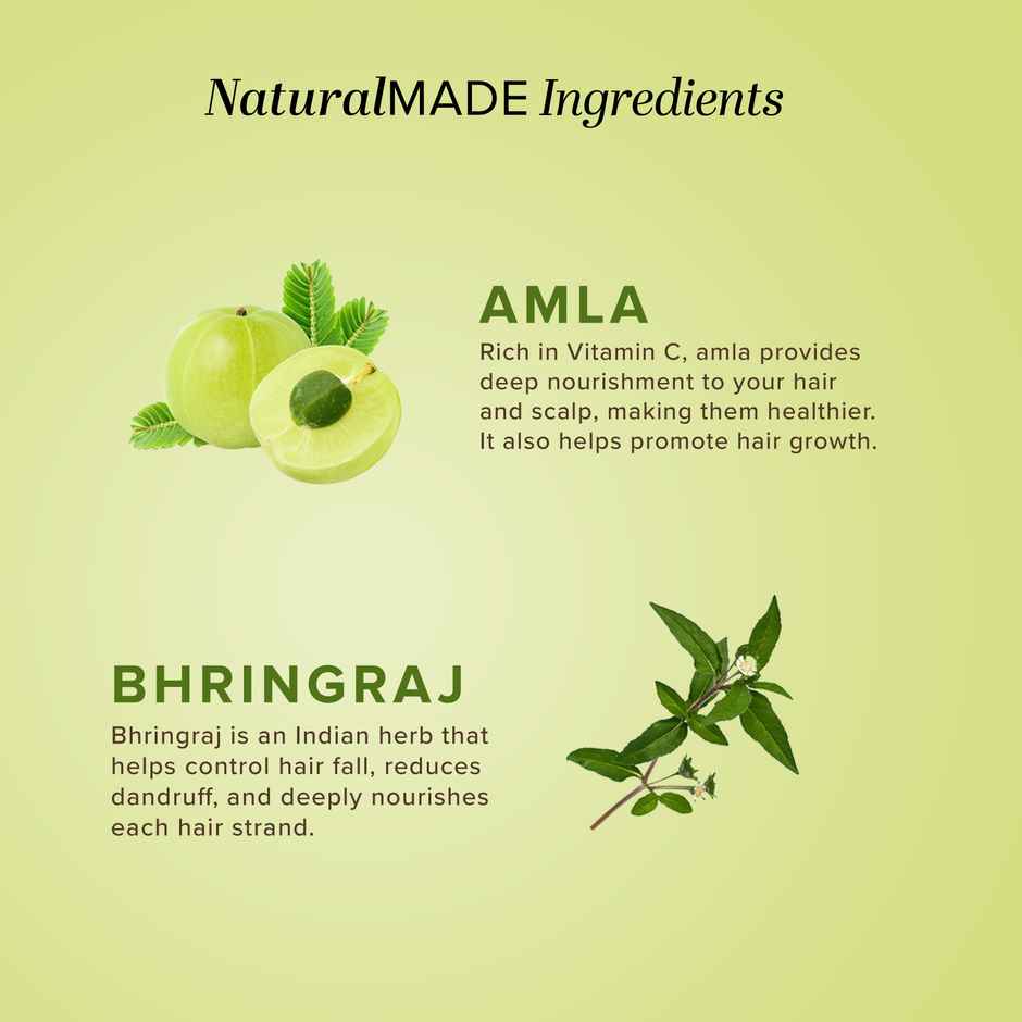 Khadi Natural Amla And Bhringraj Hair Cleanser | Anti-dandruff Shampoo | SLS And Paraben Free