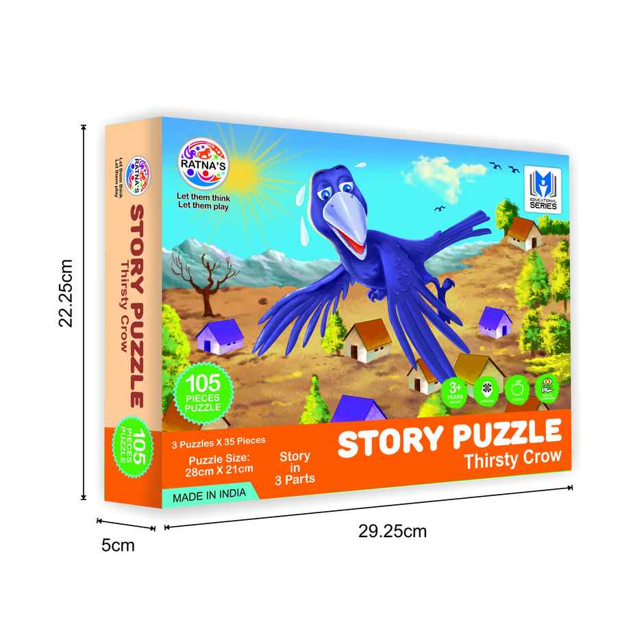 Ratna's Story Puzzle Thirsty Crow