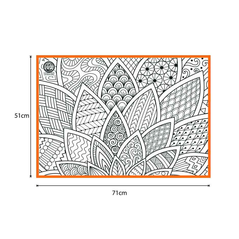 Ratna's My Colouring Mat Mandala | Assorted