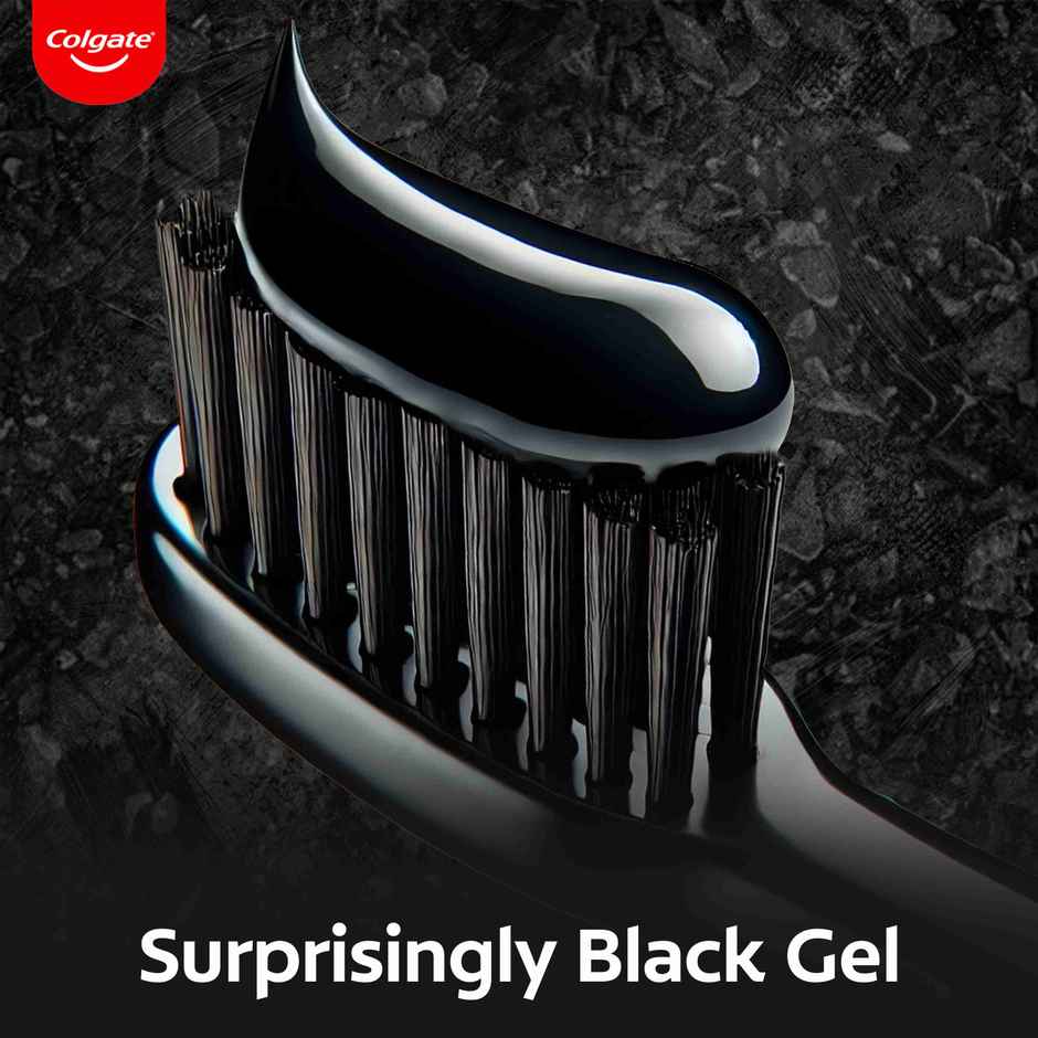 Colgate Charcoal Clean Black Gel Toothpaste Deep Clean with Bamboo Charcoal & Wintergreen Mint Combo  