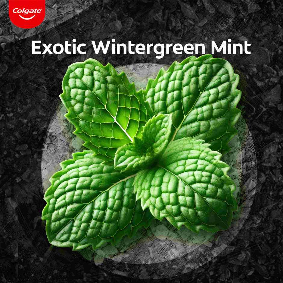 Colgate Charcoal Clean Black Gel Toothpaste Deep Clean with Bamboo Charcoal & Wintergreen Mint Combo 