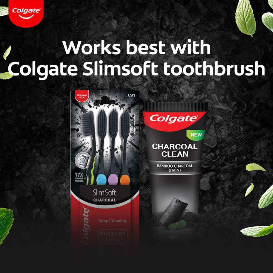 Colgate Charcoal Clean Black Gel Toothpaste Deep Clean with Bamboo Charcoal & Wintergreen Mint