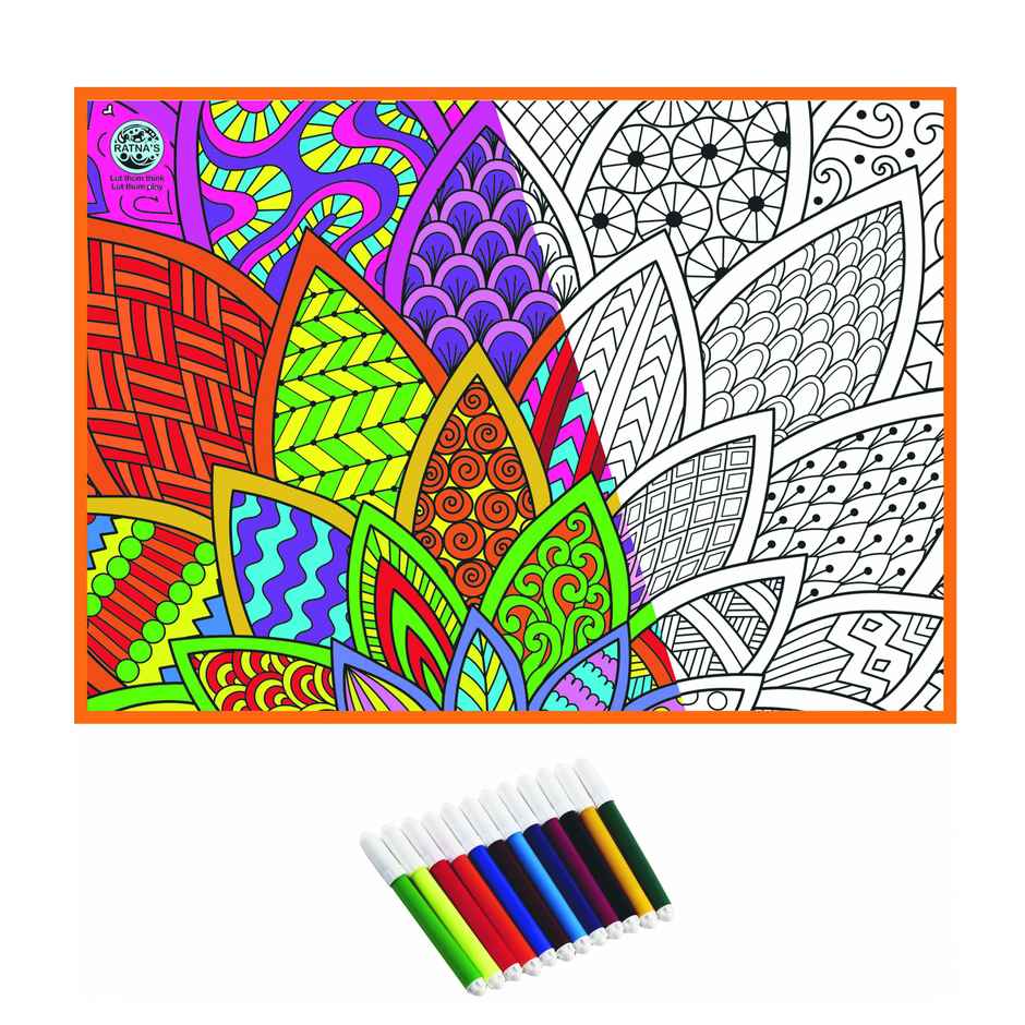 Ratna's My Colouring Mat Mandala | Assorted