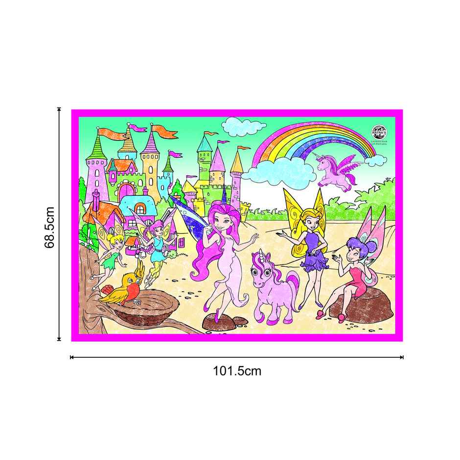 Ratna's My Colouring Mat Fairies