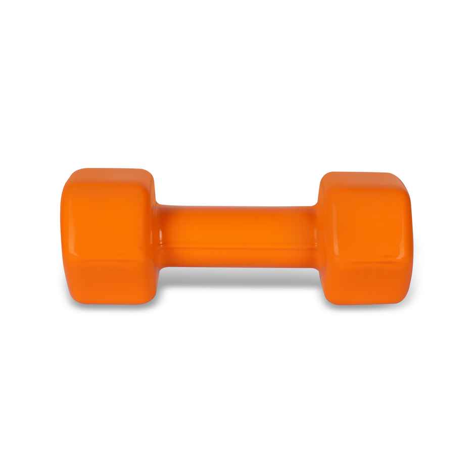 Nivia Vinyl Dumbbell Set (3 kg X 2) | Orange