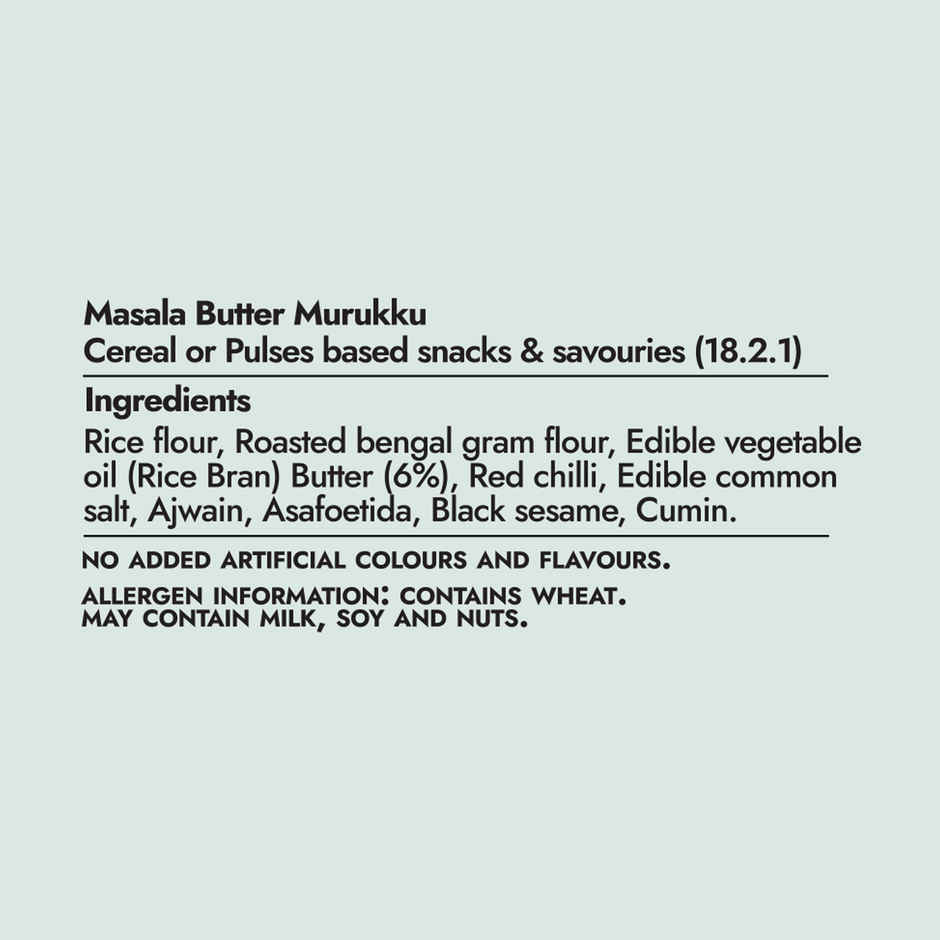 Sweet Karam Coffee Masala Butter Murukku Namkeen - No Palm Oil