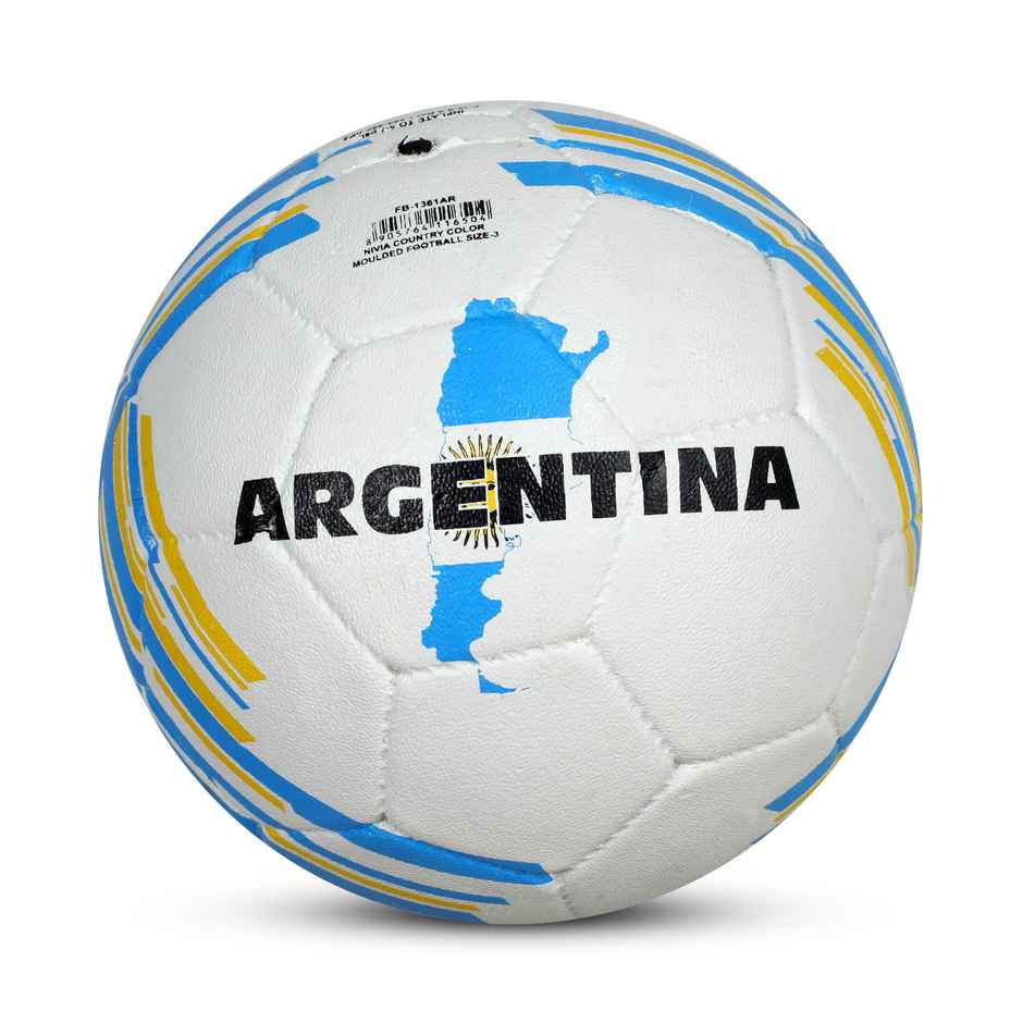 Nivia Country Color Molded Football | Size 3 - Argentina
