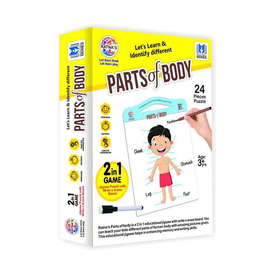 Ratna's Parts Of Body Jigsaw 2In1