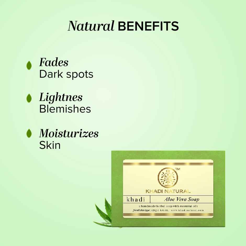 Khadi Natural Aloe Vera Soap For Moisturizing Dry Skin