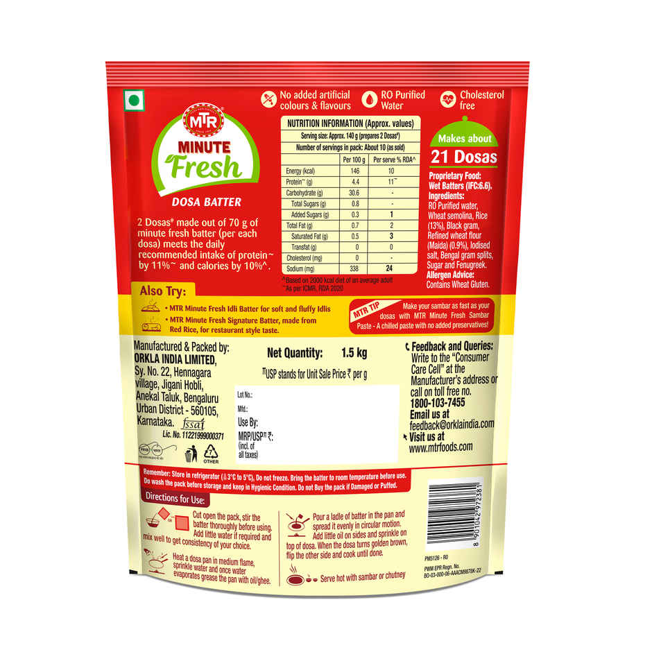 MTR Minute Fresh Dosa Batter