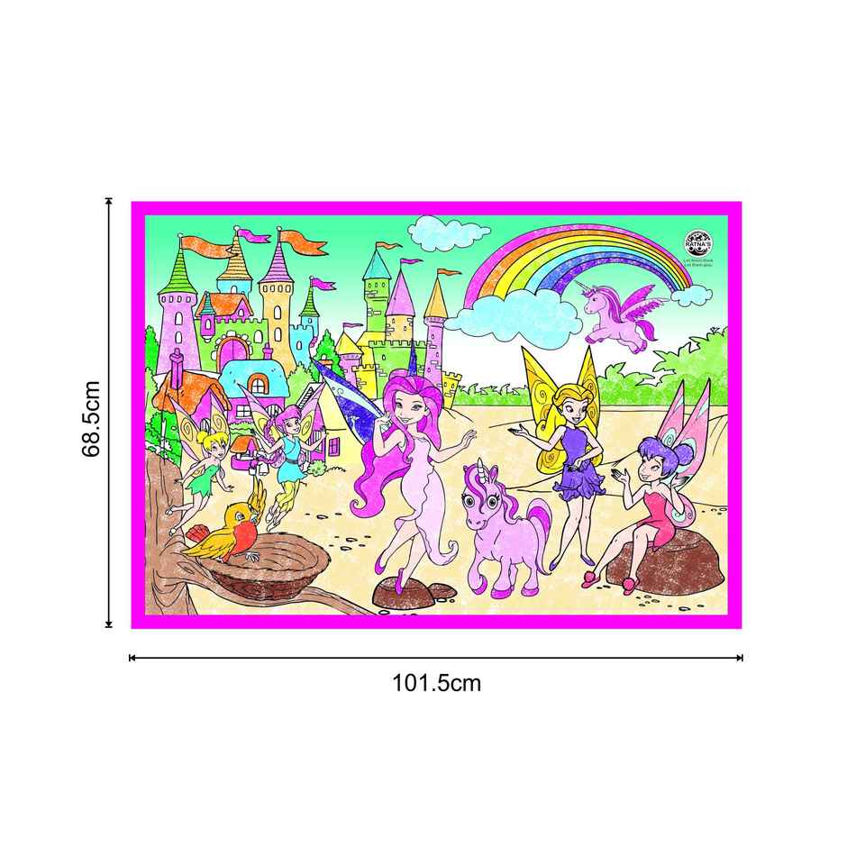 Ratna's My Colouring Mat Fairies