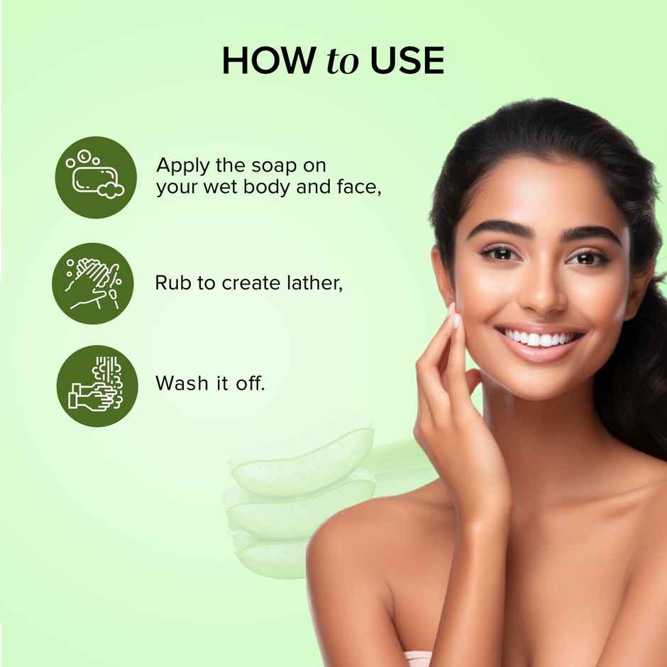 Khadi Natural Aloe Vera Soap For Moisturizing Dry Skin Combo